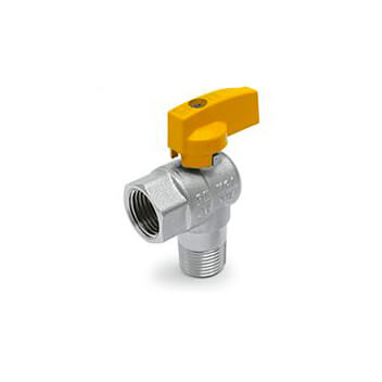 Latão Forjado Angular PN40 com Acionamento por Borboleta